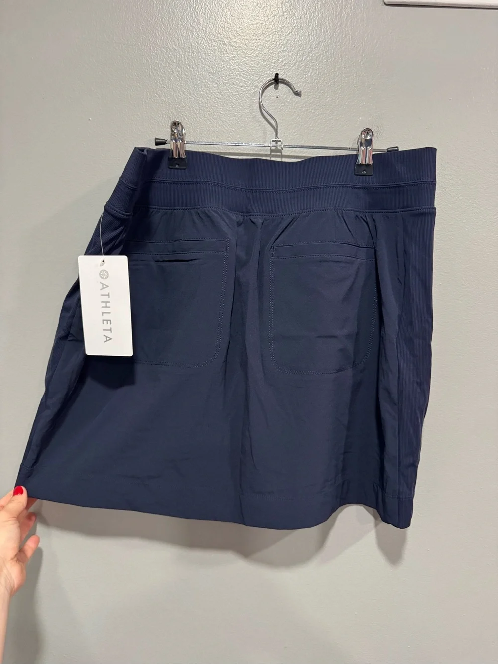 NWT Athleta Brooklyn Skort 16” in Navy Blue Size 14 - Picture 3 of 7